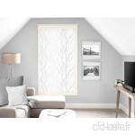 Soleil d'ocre Liane Brise-bise  Polyester  Blanc  60 x 120 cm - B07DGGTGKD